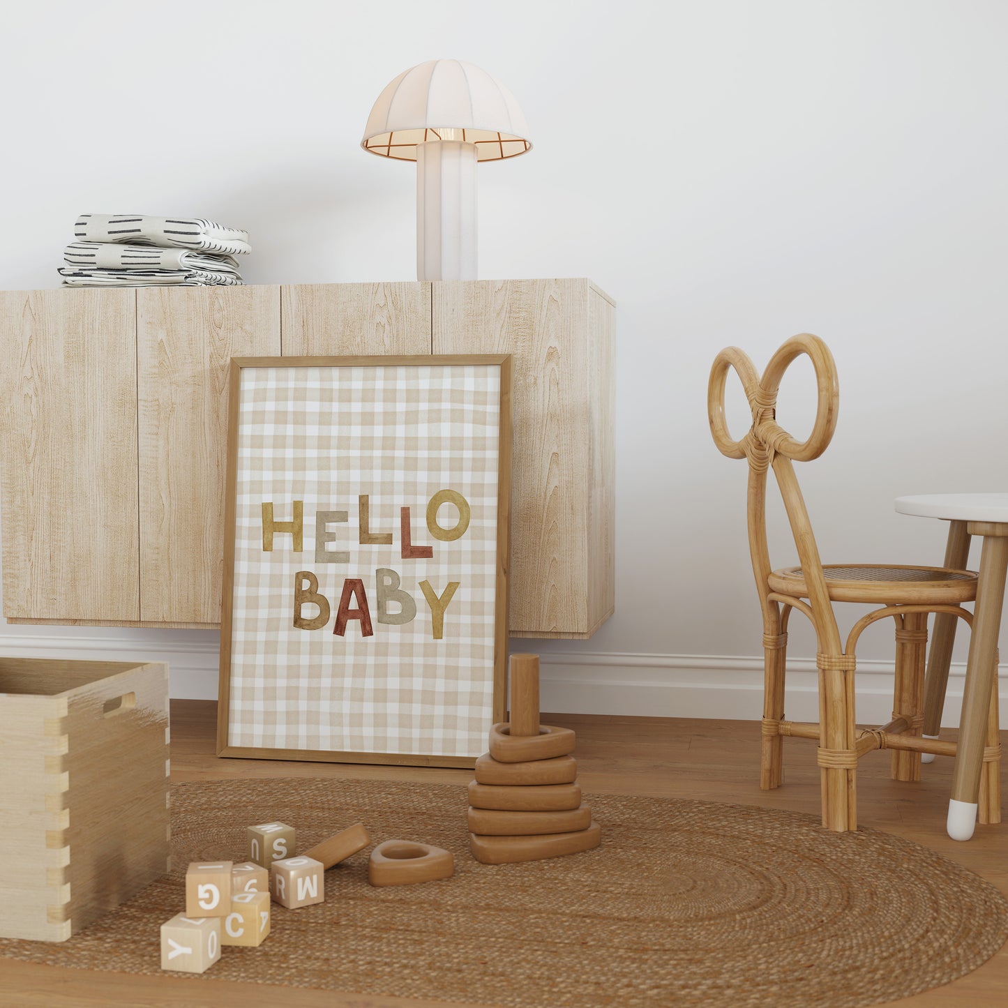 Póster Hello Baby vichy